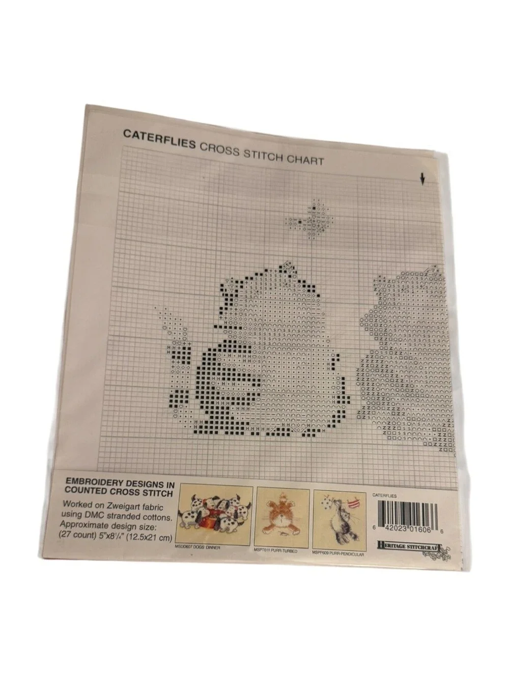 The Margaret Sherry Collection Caterflies Cross Stitch Chart Cat Kitty